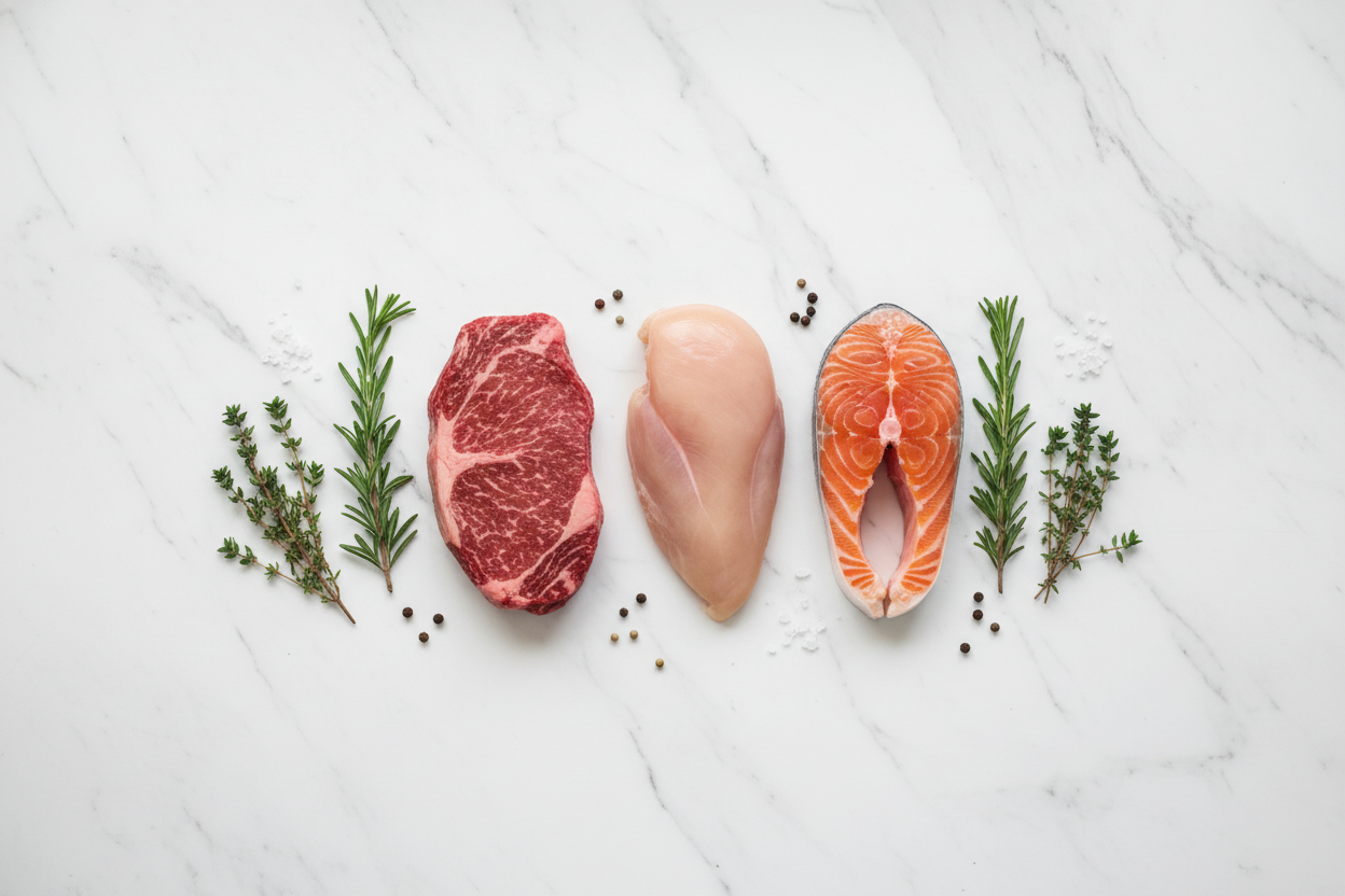 Meat, Poultry, Seafood