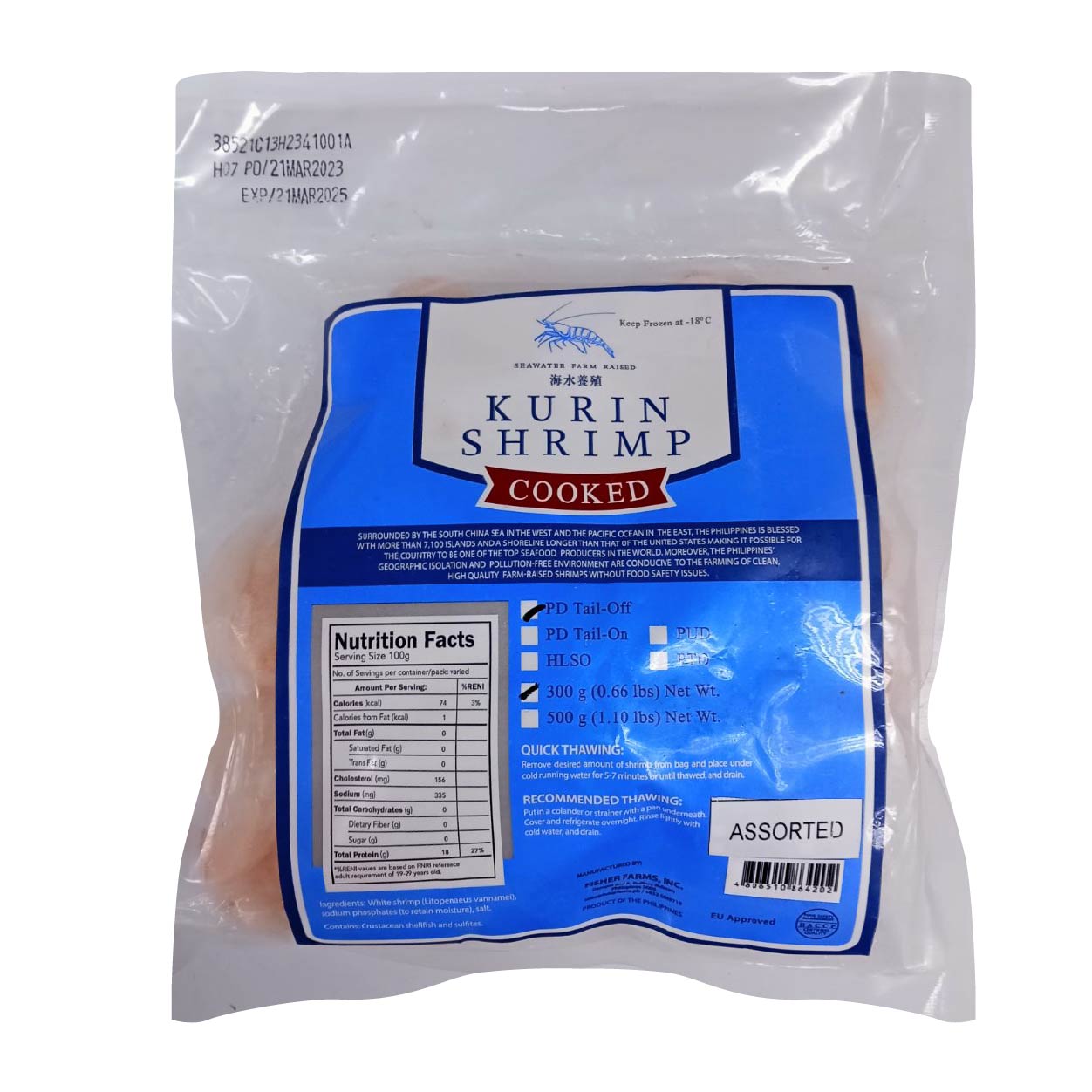 FFI Kurin Cooked Peeled & Deveined Assorted 300 g