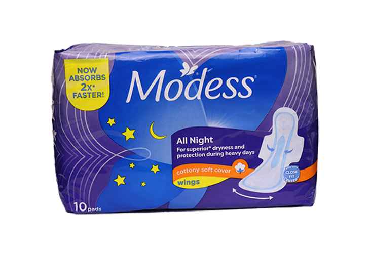 Modess All Night with Wings 10 s