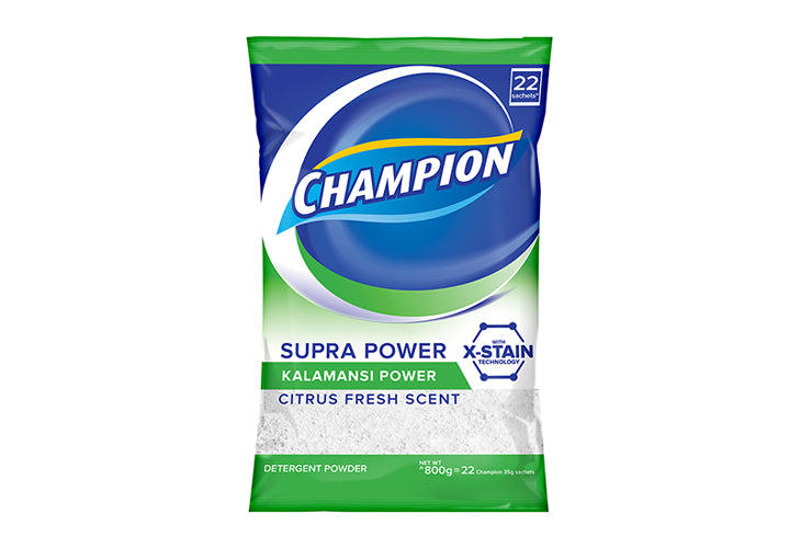 Champion Powder Detergent Natural Citrus Fresh (800 g)