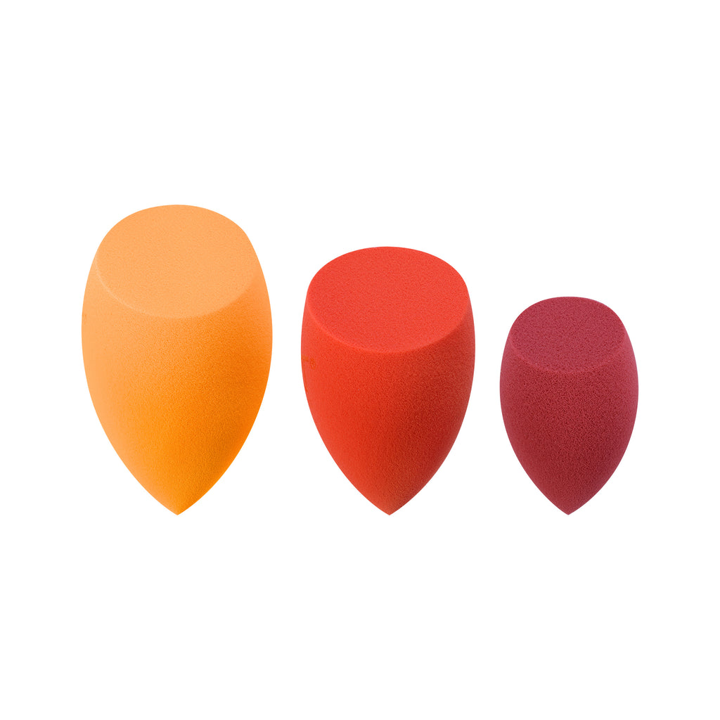 Real Techniques Solar Power Sunsoaked Sponge Trio Red Orange