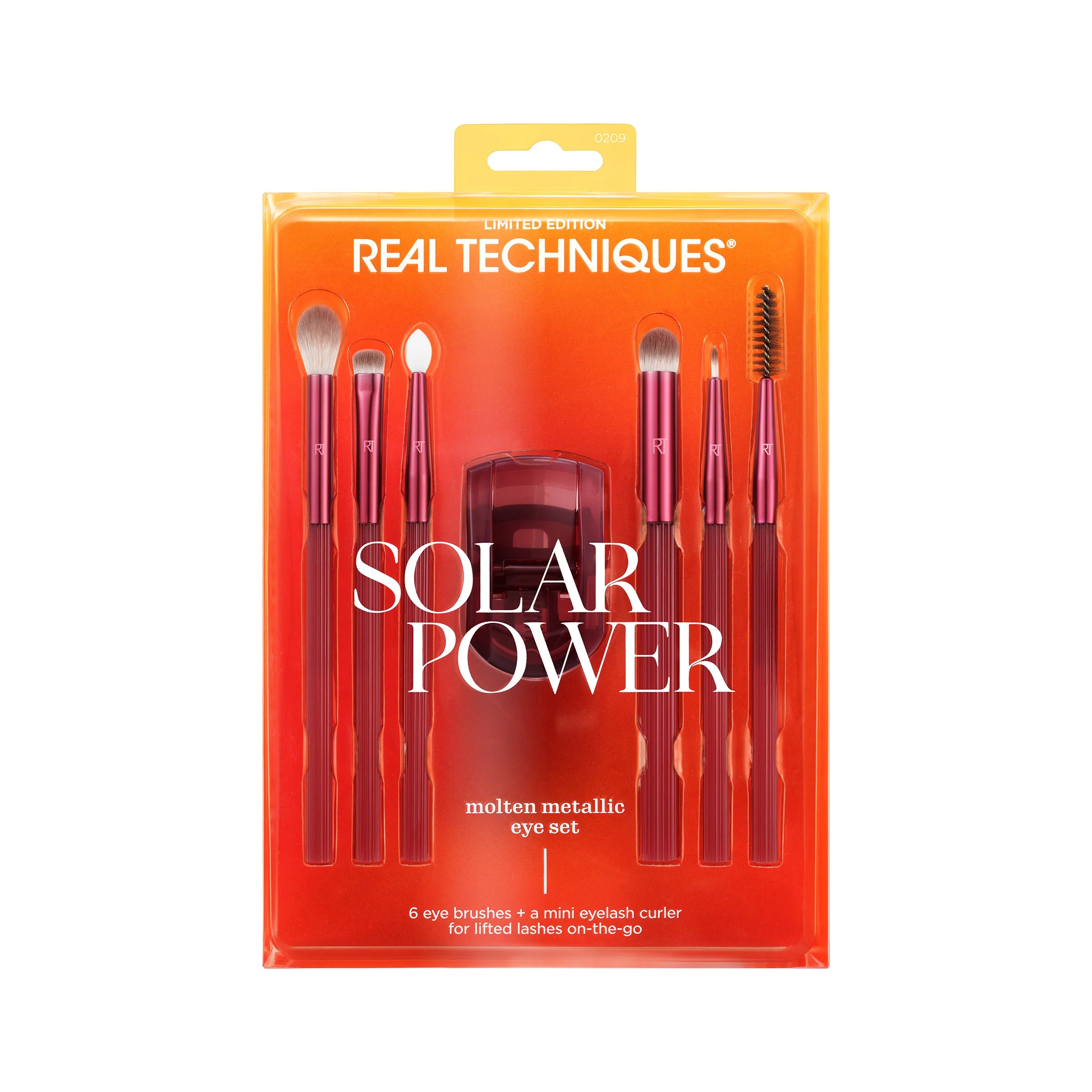 Real Techniques Solar Power Molten Metallic Eye Set Red Orange