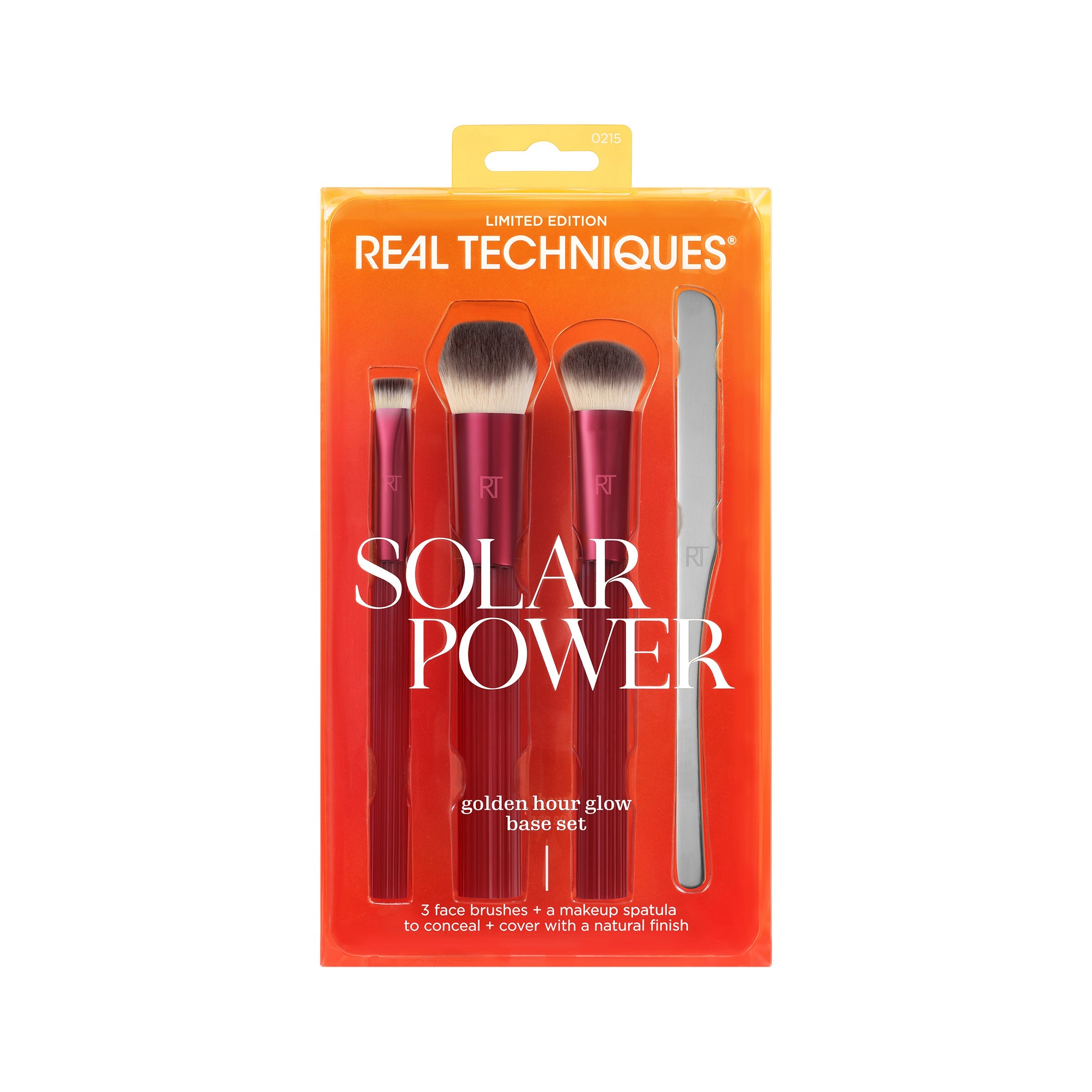 Real Techniques Solar Power Golden Hour Glow Base Set Red Orange