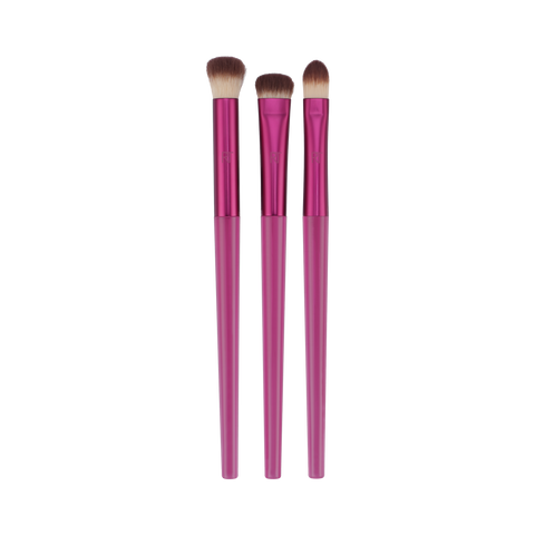 Real Techniques Mesmereyes Brush Trio (Pink / Rose Gold)