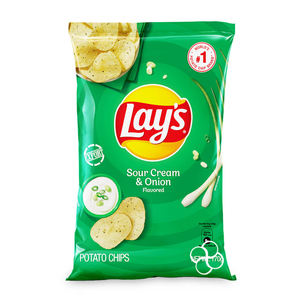 Lay’s Sour Cream N Onion 170 g CN