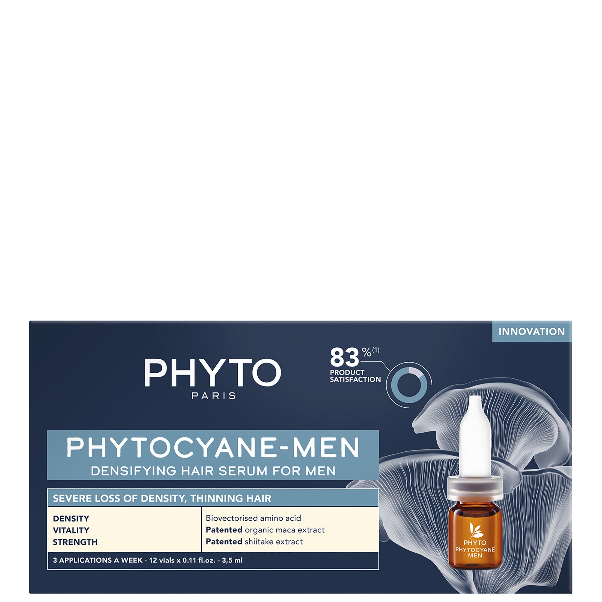PHYTOCYANE Men Progressive Hair Loss Treatment (12 × 3.5 ml)