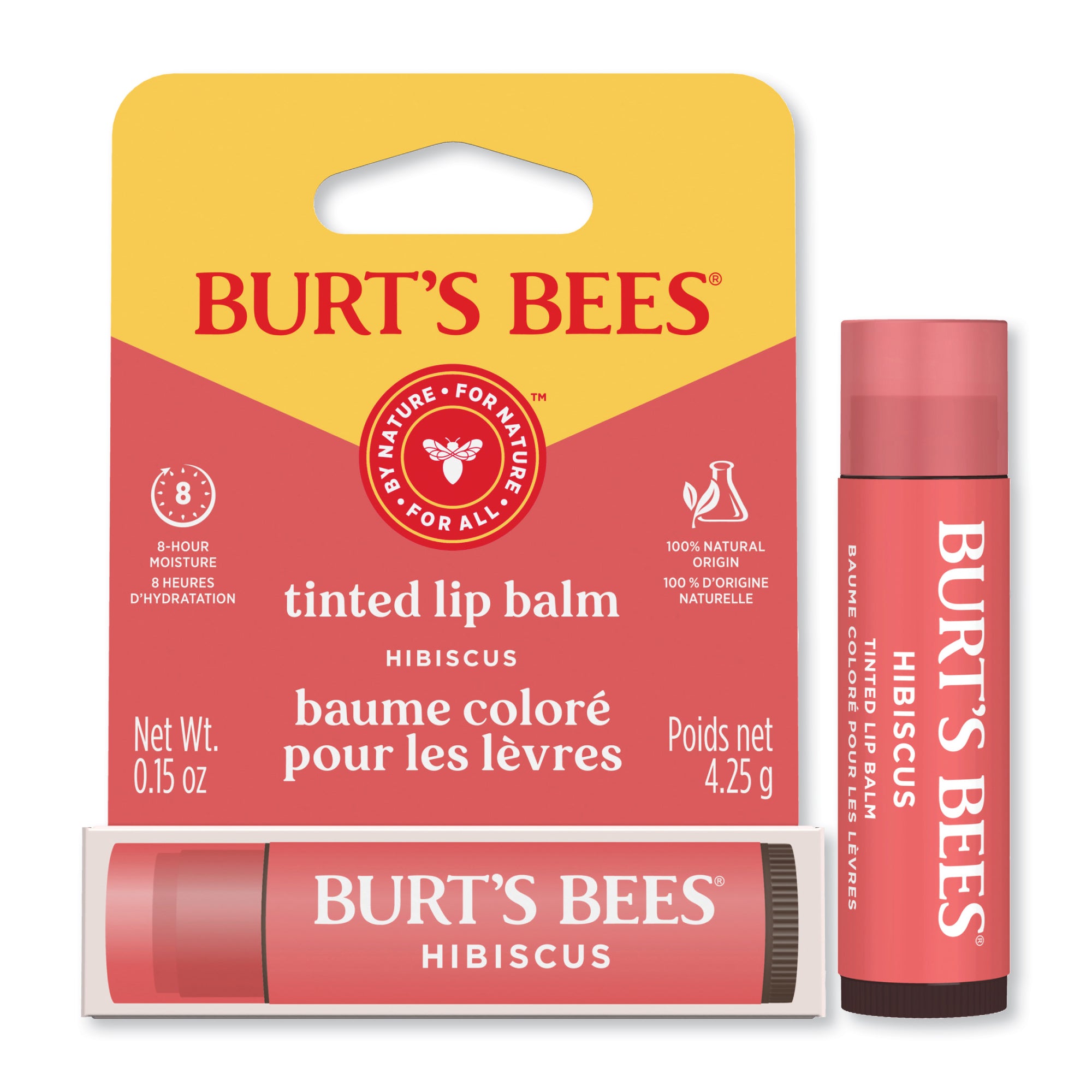 Burt’s Bees Tinted Lip Balm Hibiscus 0.15oz
