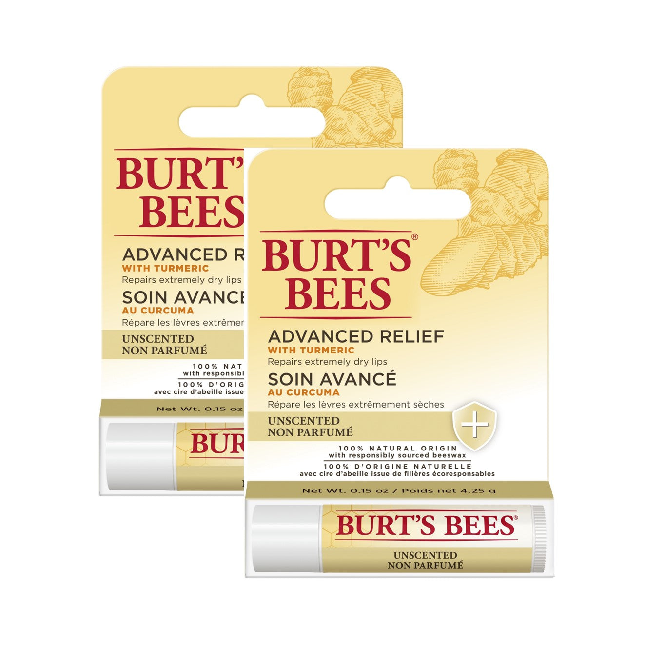 Burt’s Bees Advance Relief Lip Balm Unscented Blister 0.15oz