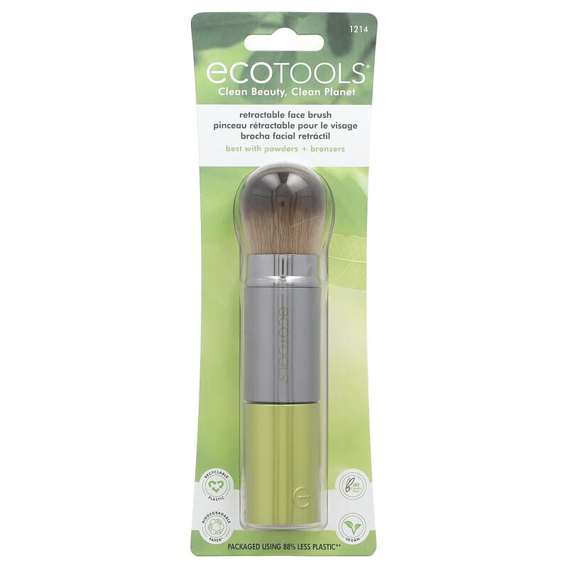 EcoTools Retractable Face Brush (Green)