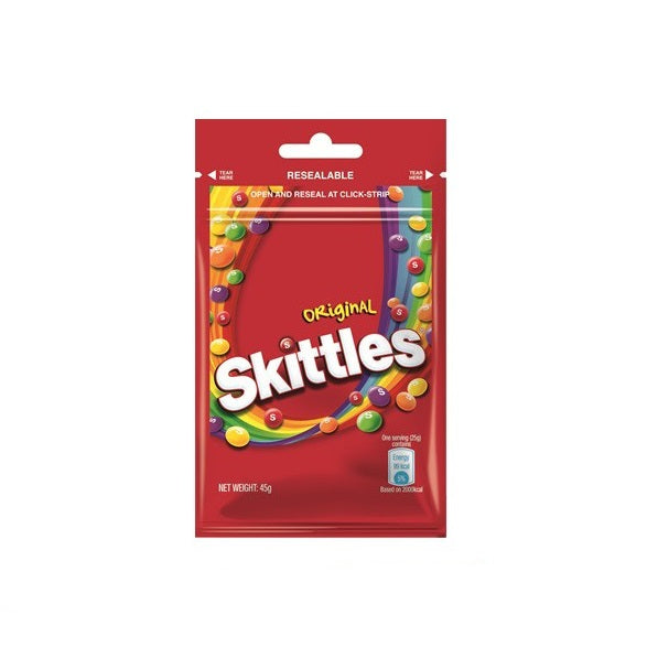 Skittles Resealable Original 45 g