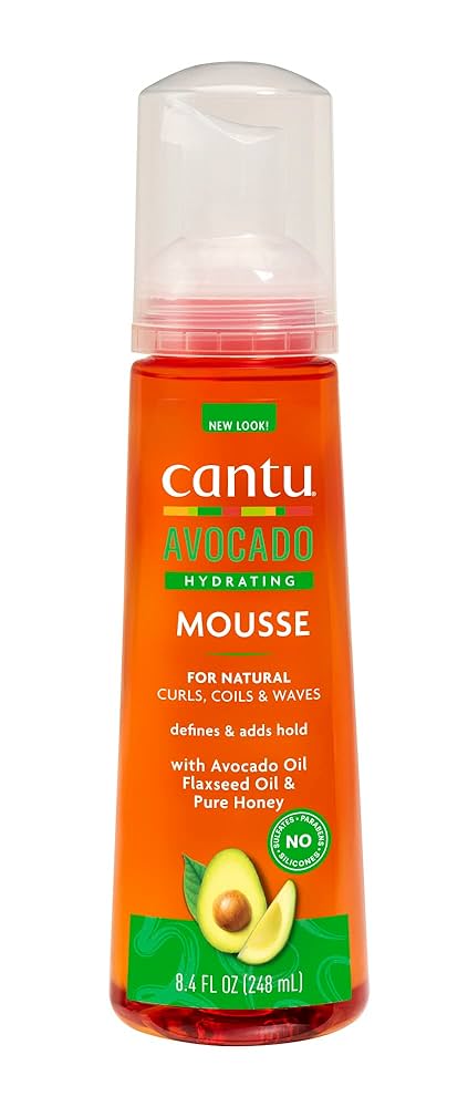 Cantu Avocado Hydrating Styling Mousse (8.4 fl oz / 248 ml)