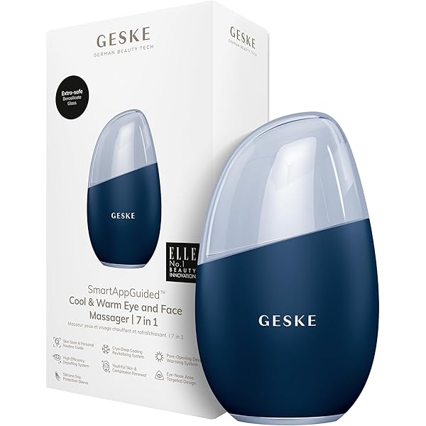 GESKE Cool & Warm Eye & Face Massager 7-in-1 – Midnight