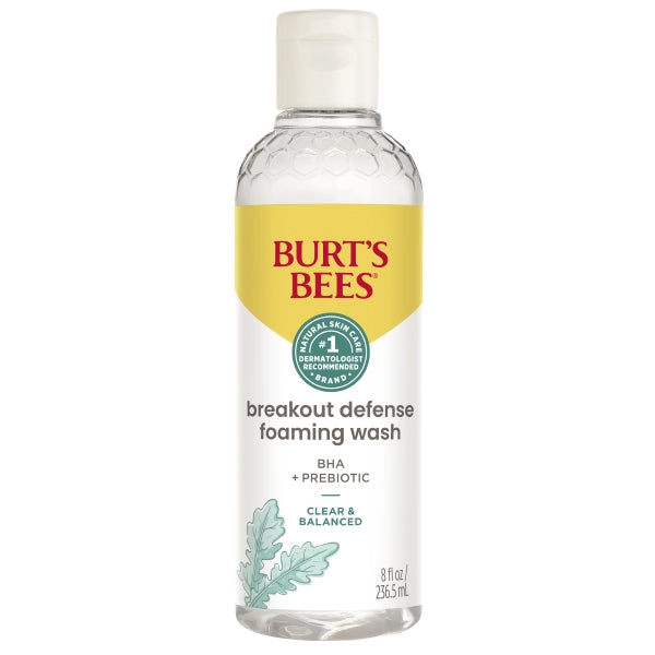 Burt’s Bees Clear & Balanced Breakout Defense Foaming Wash (12.8 fl oz / 8 oz)