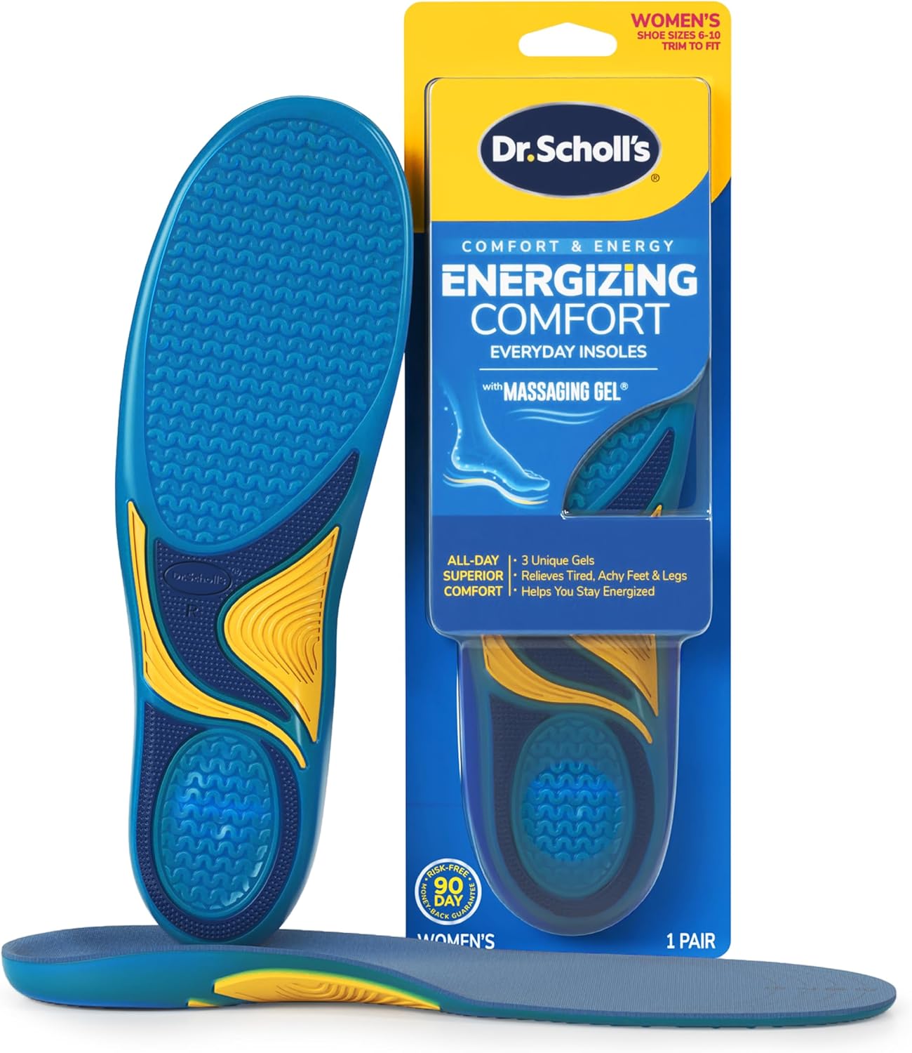 Dr. Scholl’s Comfort & Energy Massaging Gel Insoles for Women