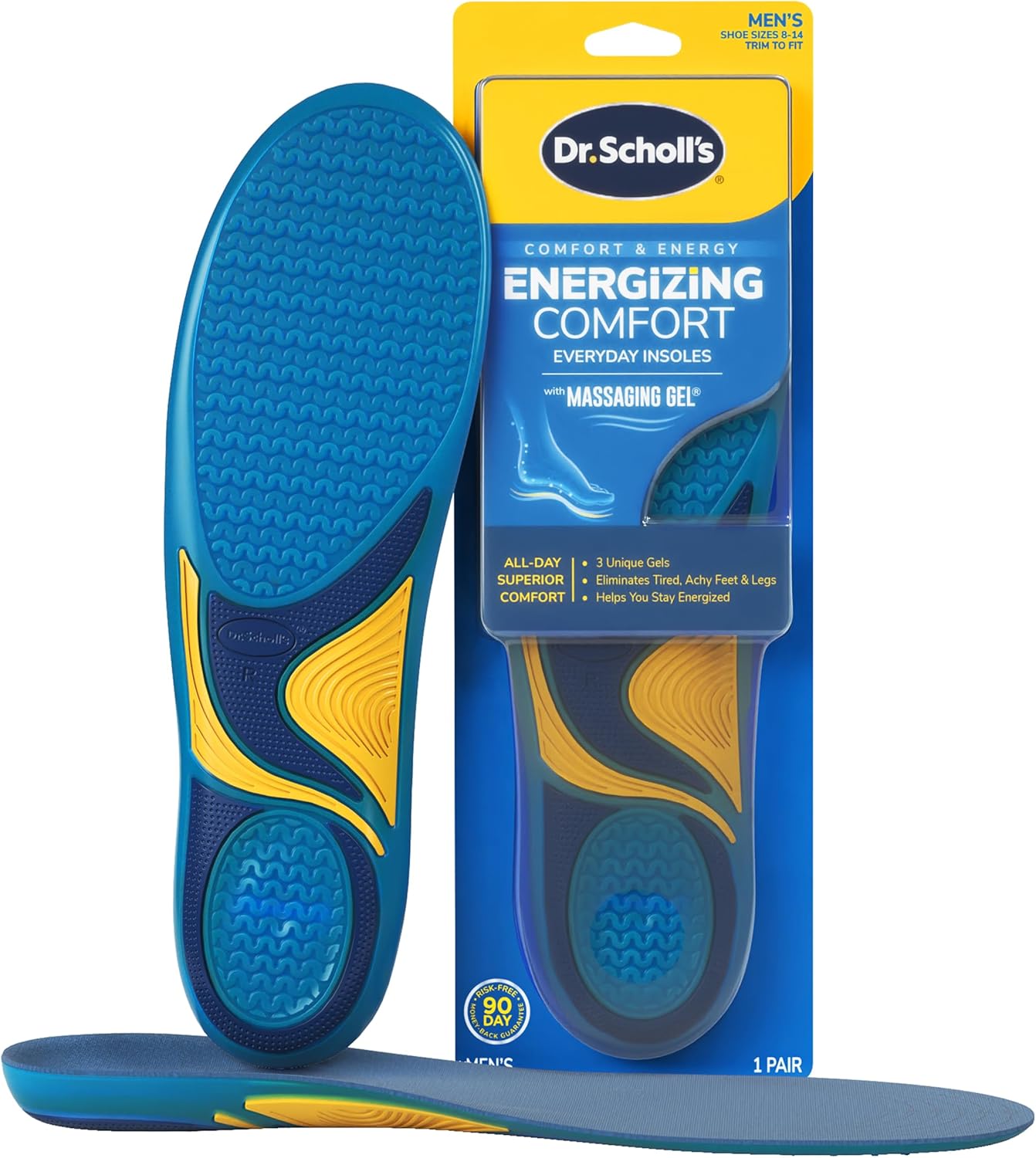 Dr. Scholl’s Comfort & Energy Massaging Gel Insoles for Men