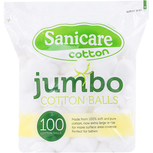 Sanicare Jumbo Cotton Balls 100 s