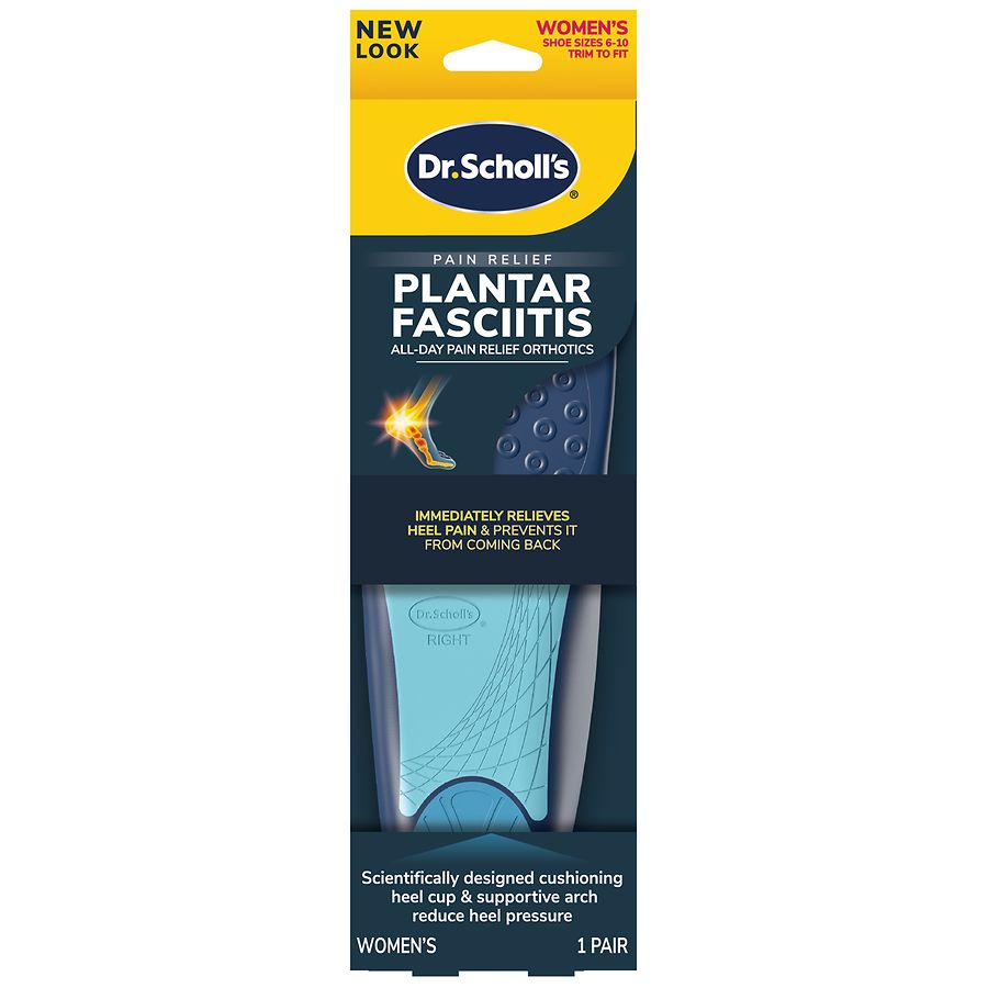 Dr. Scholl’s Pain Relief All-Day Orthotics for Plantar Fasciitis – Women’s 6–10
