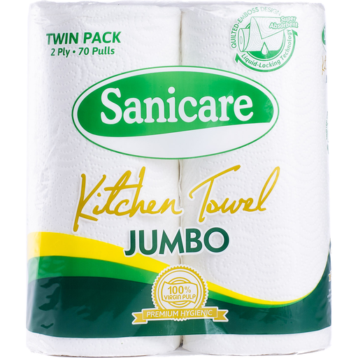 Sanicare Kitchen Towel Jumbo Twin 70 p 2-Ply