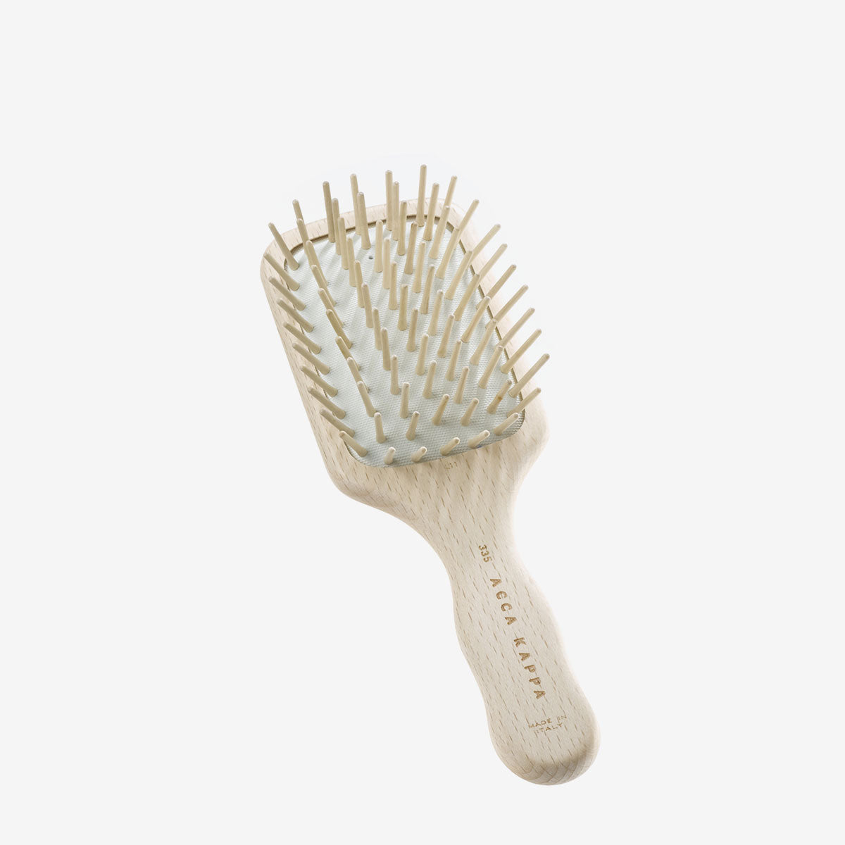 ACCA KAPPA Beech Wood Paddle Brush – Wooden Pins (Travel Size)