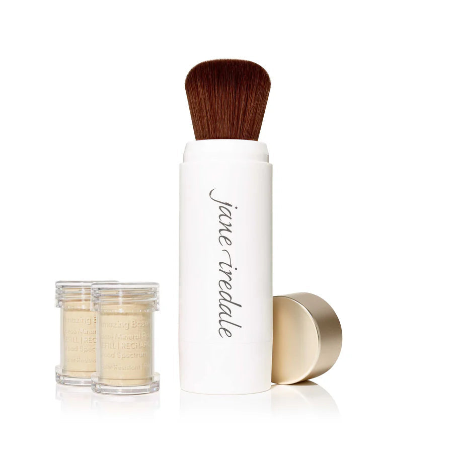 JANE IREDALE POWDER ME SPF REFILLABLE BRUSH GOLDEN