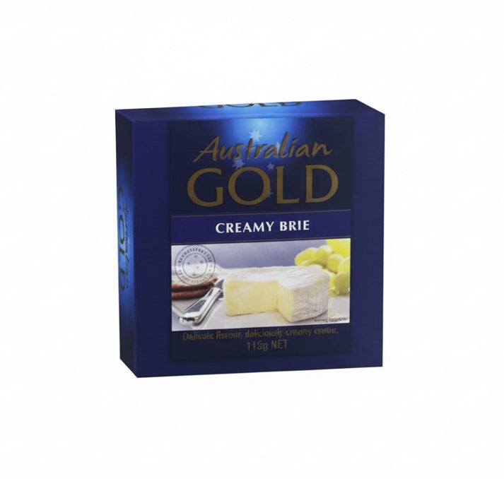 AUSTRALIAN GOLD CREAMY BRIE LONG LIFE 115G