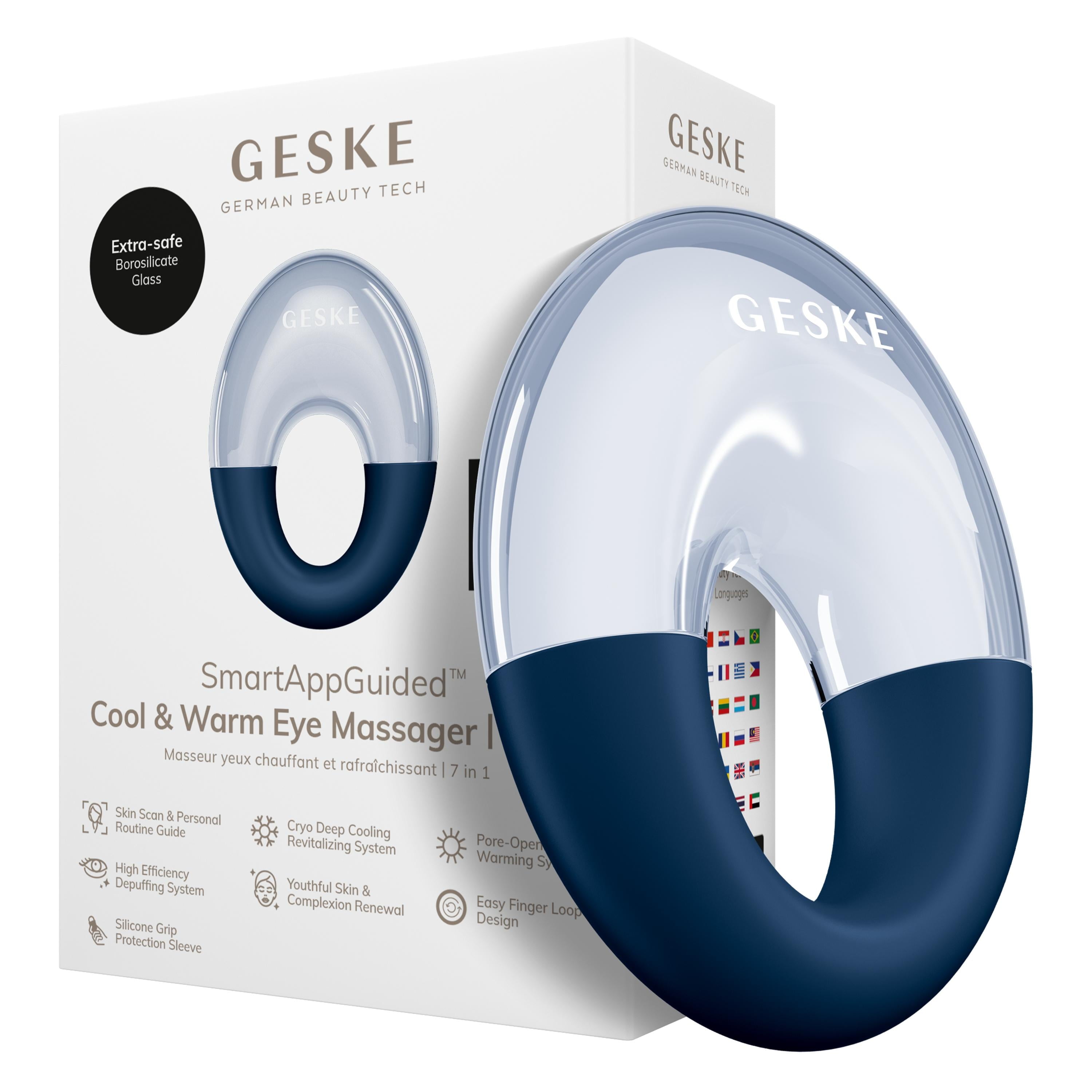 GESKE Cool & Warm Eye Massager 7-in-1 – Midnight