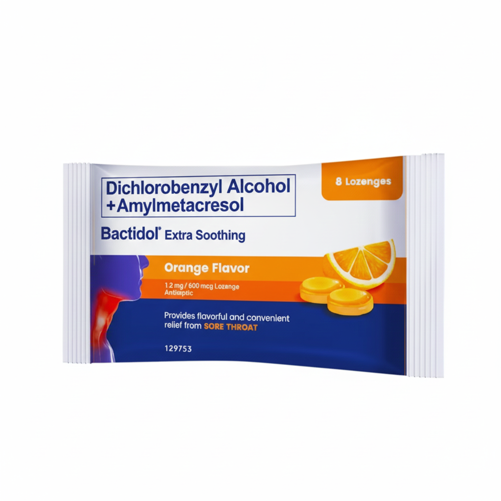 Bactidol Extra Strength Lozenges Orange 8s
