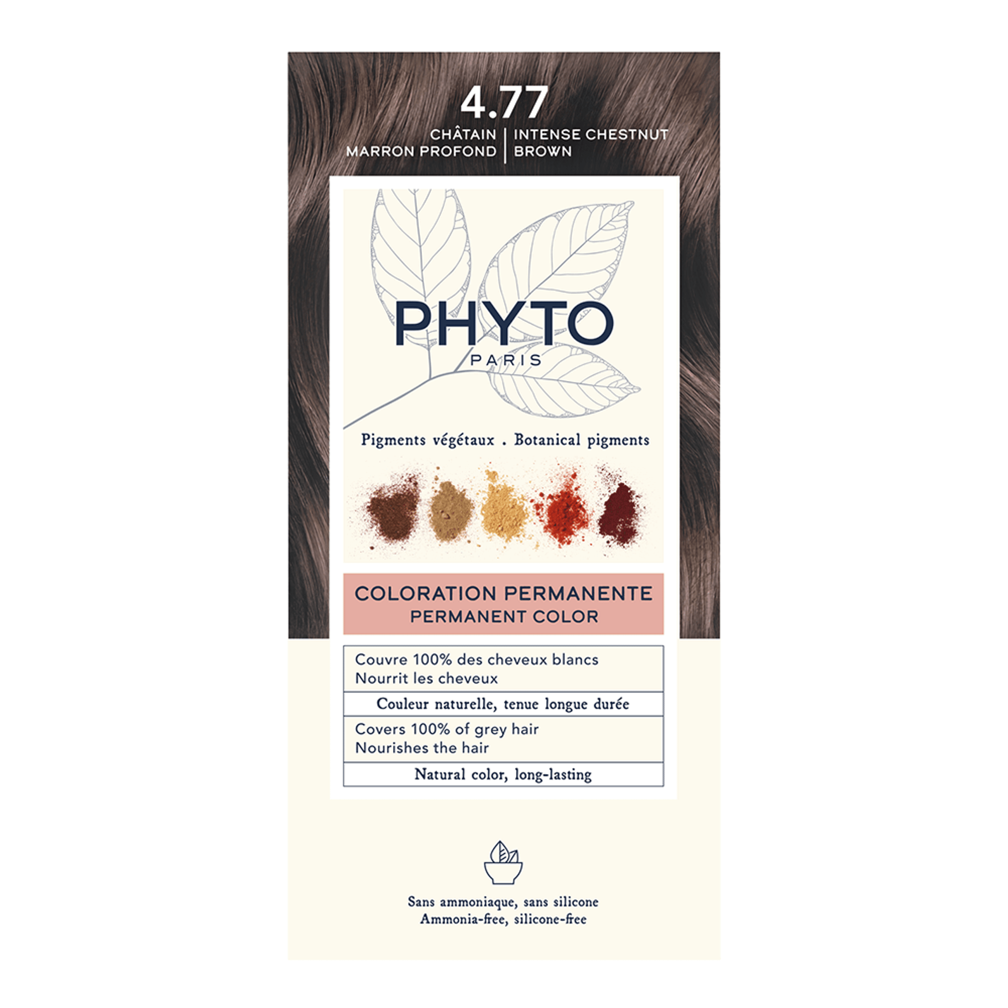 PhytoColor 4.77 Intense Chestnut Brown