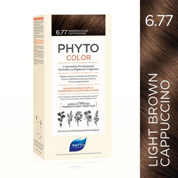 PhytoColor 6.77
Light Brown Cappuccino