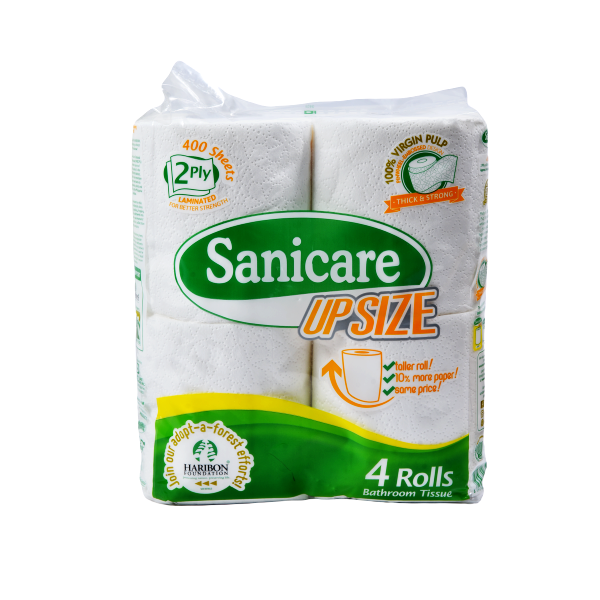 Sanicare BathRmTiss 4S 400Shts 2-Ply Tinted Decor