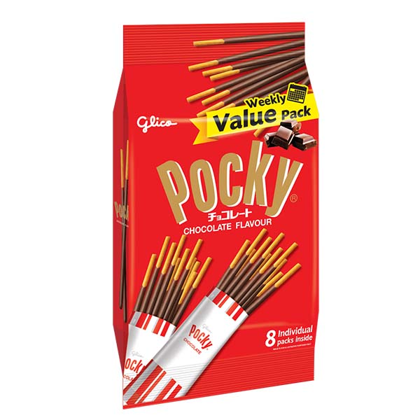 Glico Pocky Family Baon Pack Choco 7+1 176 g