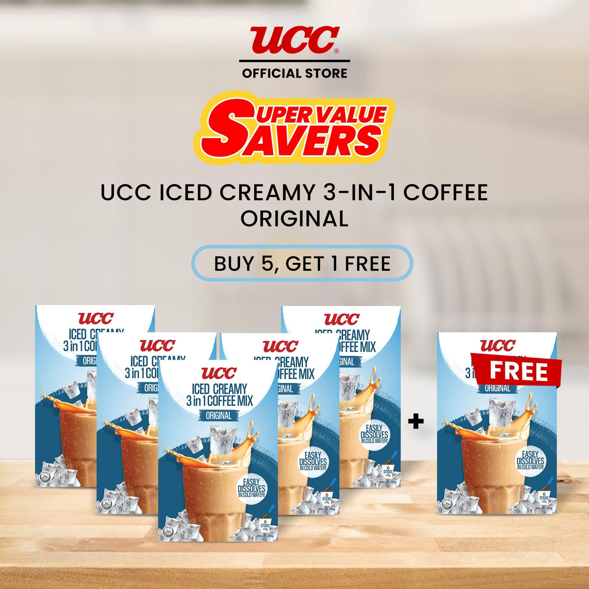 UCC 3IN1 Iced Creamy Original 25GX10