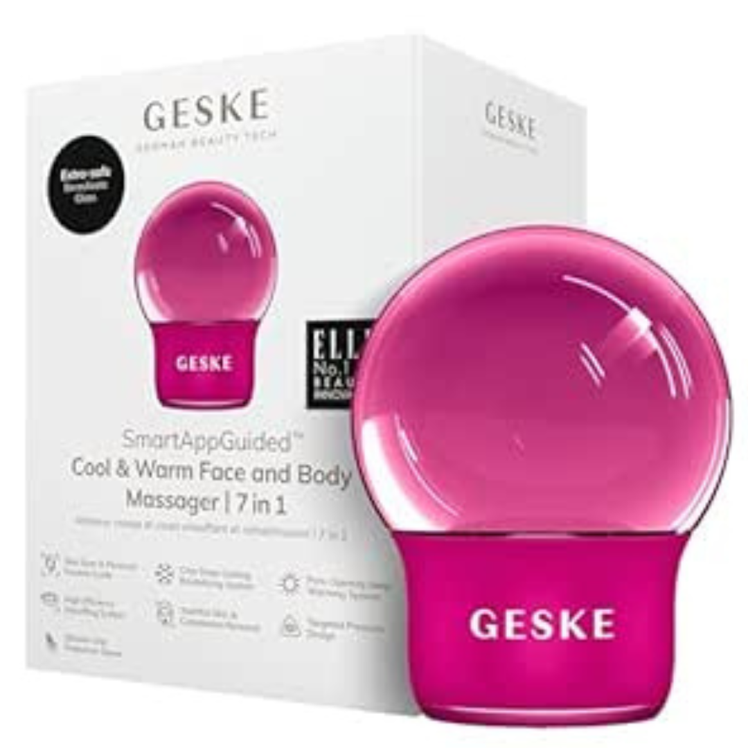 GESKE Cool & Warm Face and Body Massager 7-in-1 – Magenta