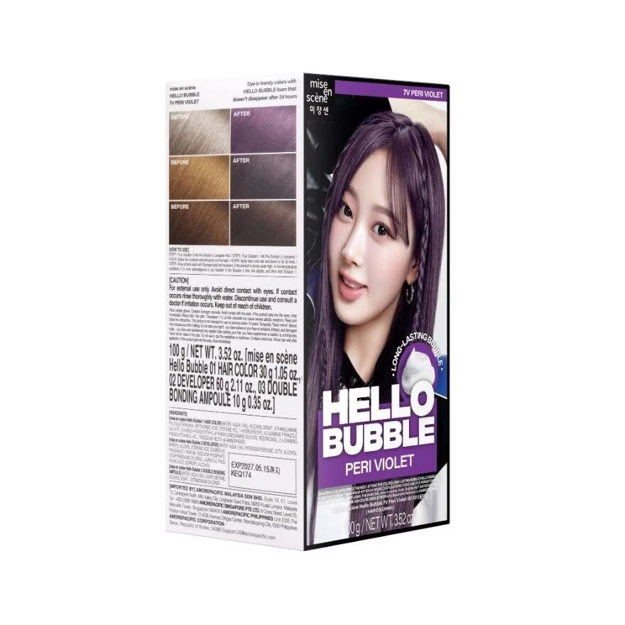 MISE EN SCENE HELLO BUBBLE PERI VIOLET 100G LAZ