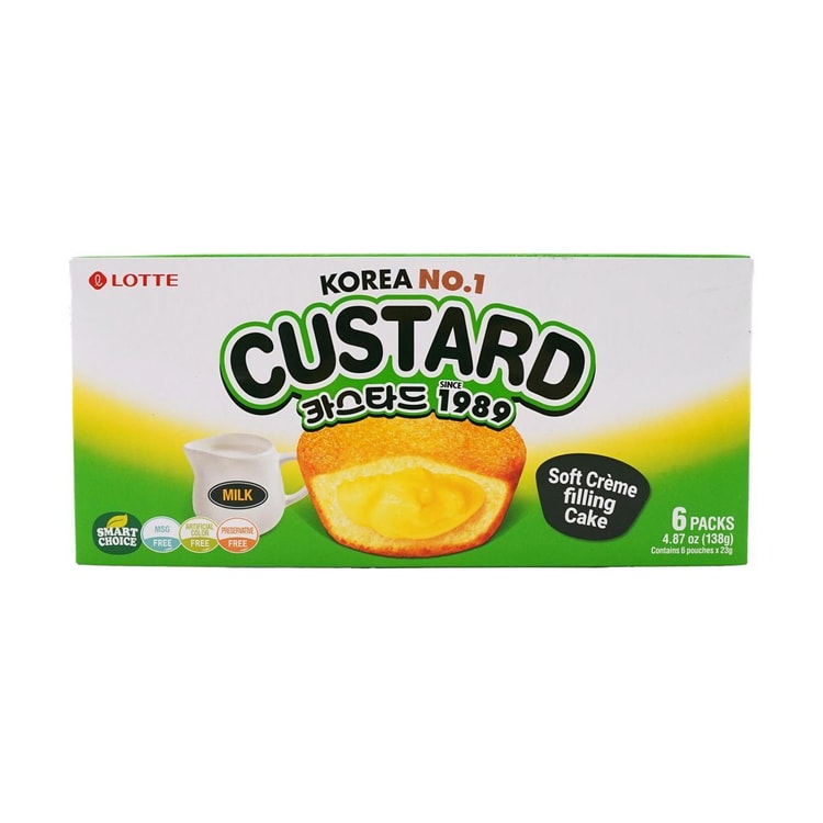 LOTTE CUSTARD CREAM CAKE 6S 138G