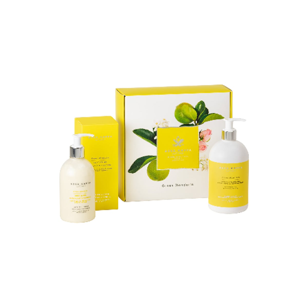 ACCA KAPPA GIFT SET MANDARIN GREEN TEA BATH SHOWER GEL 500 ML BODY LOTION 300 ML