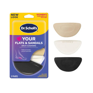 DR SCHOLLS LOVE YOUR FLATS AND SANDALS ARCH CUSHIONS VIOLET/YELLOW