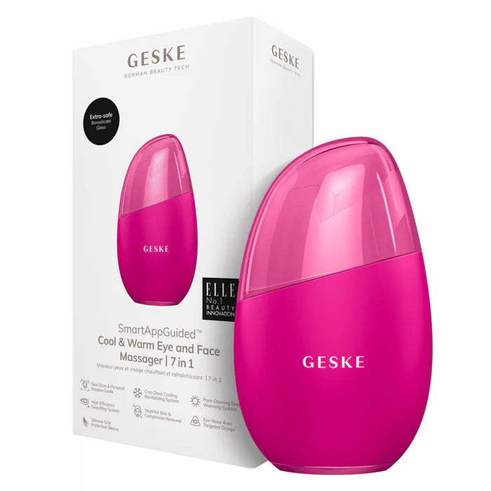 GESKE Cool & Warm Eye & Face Massager 7-in-1 – Magenta