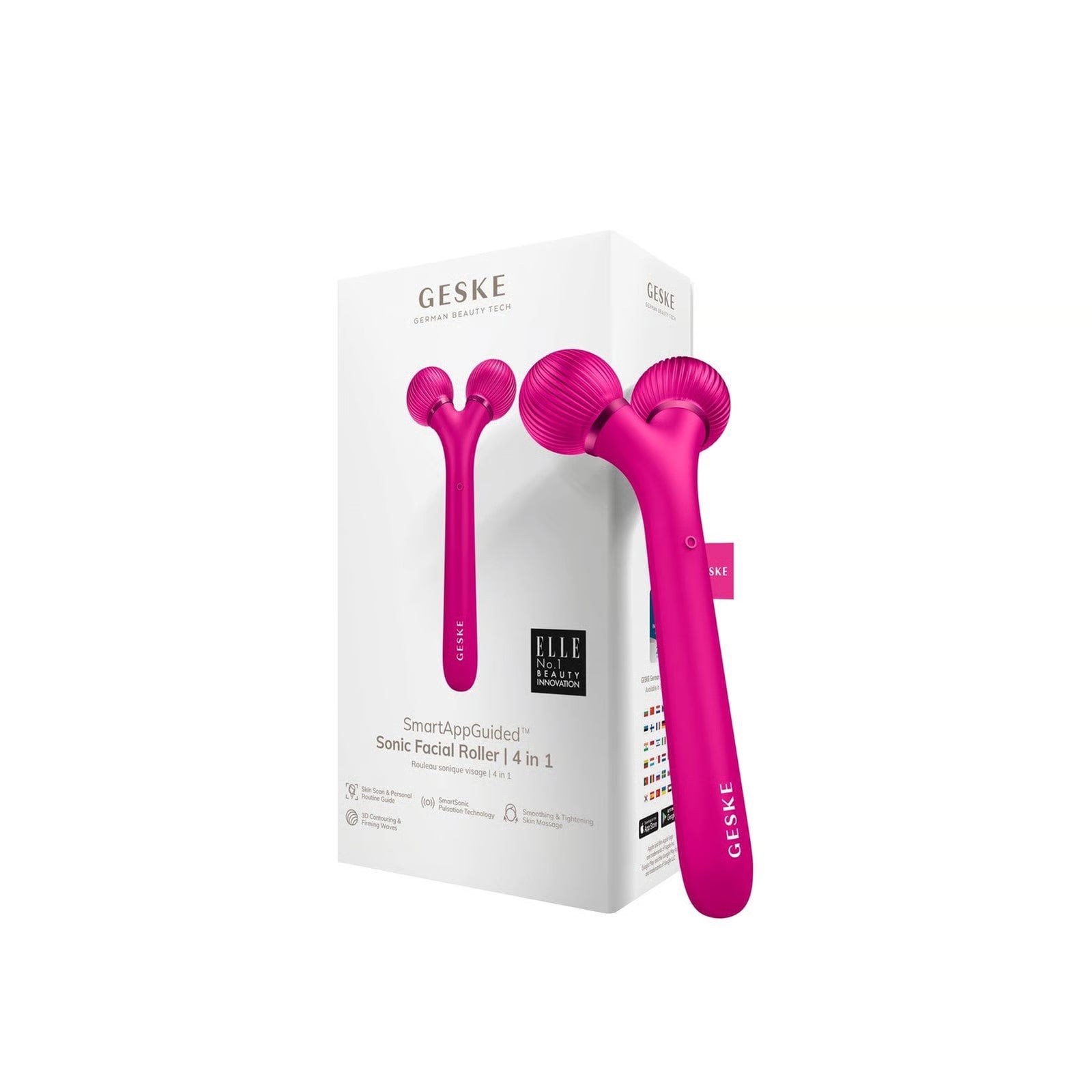 GESKE Sonic Facial Roller 4 in 1 Magenta