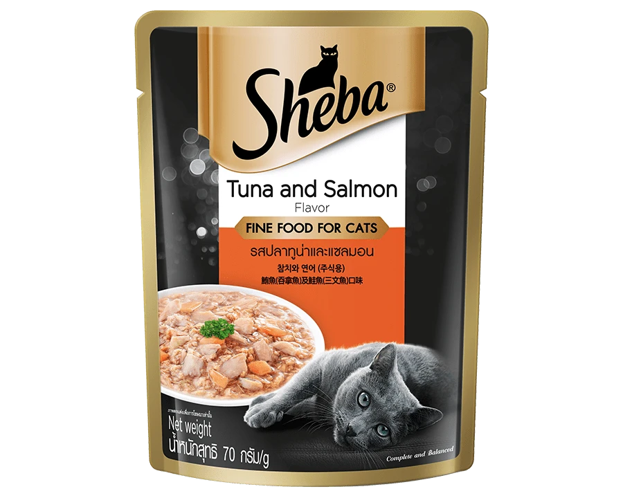 SHEBA Tuna & Salmon Pouch 70 g