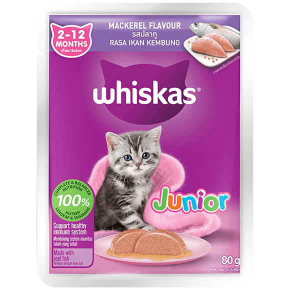 WHISKAS Nova Mackerel 80 g Pouch Junior