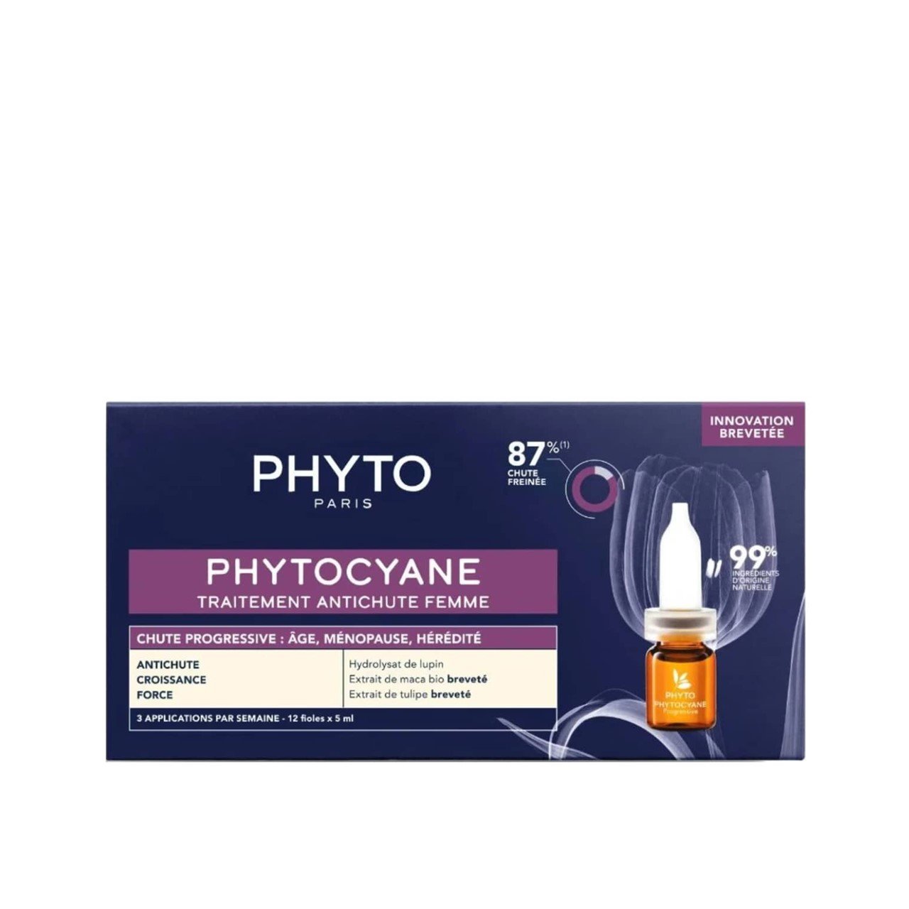 PHYTOCYANE Progressive Hair Loss Treatment for Women (12 × 5 ml)